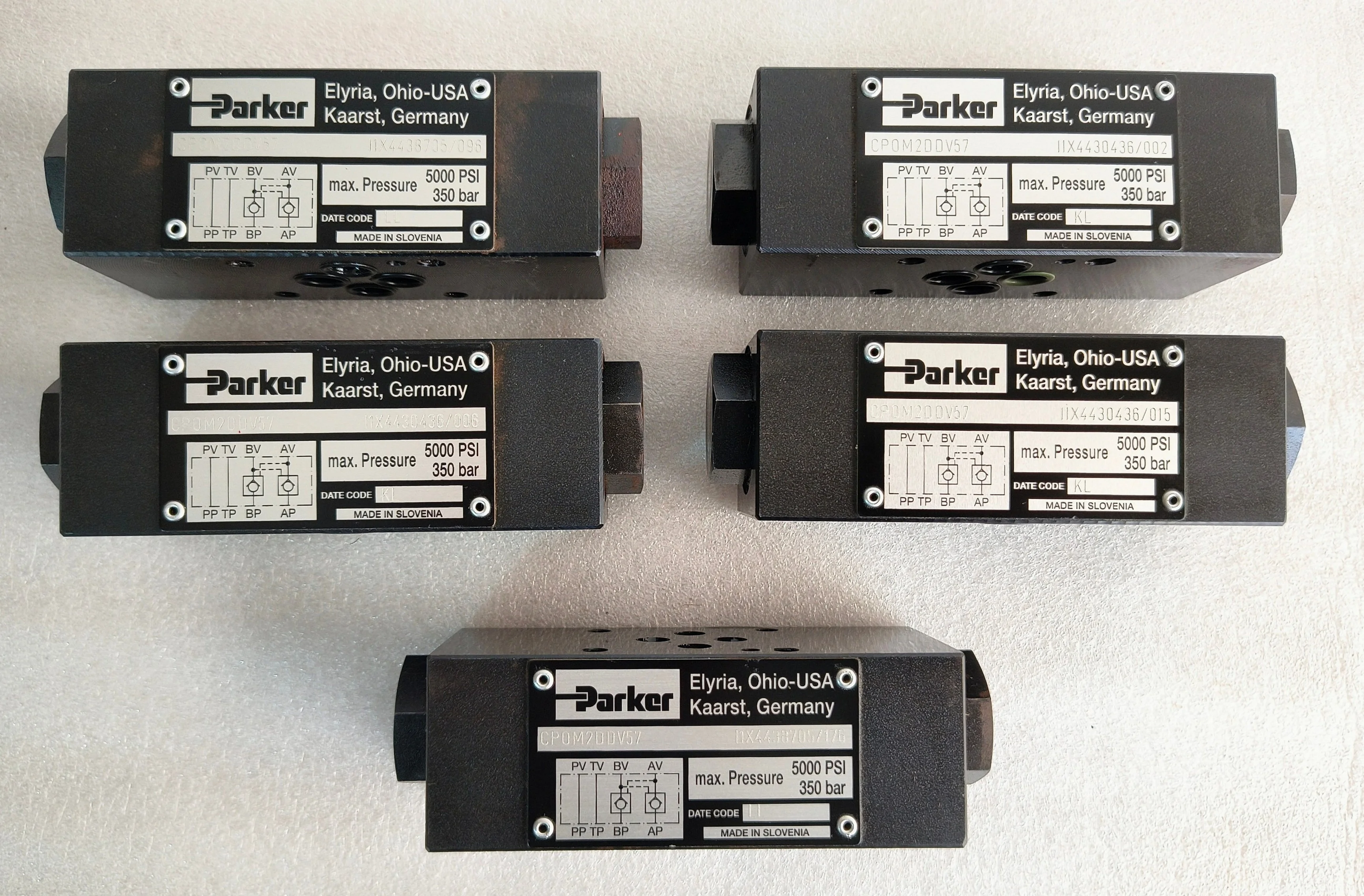 PARKER CP0M2DV57 PILOT OPERATED CHECK VALVE