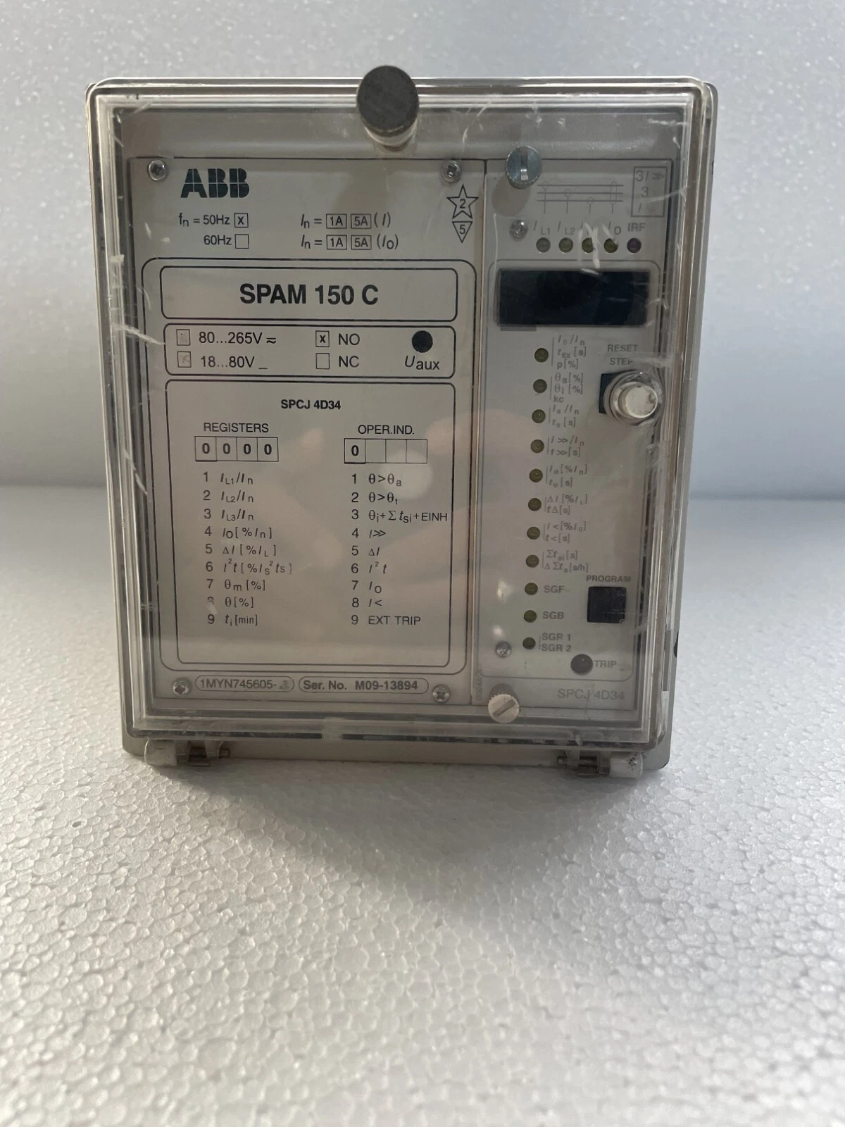 ABB spam150c / SPAM150C Motor Protection Relay